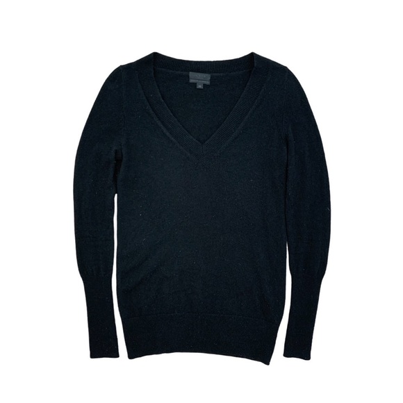 J. Crew black v-neck Italian cashmere sweater - Picture 1 of 3